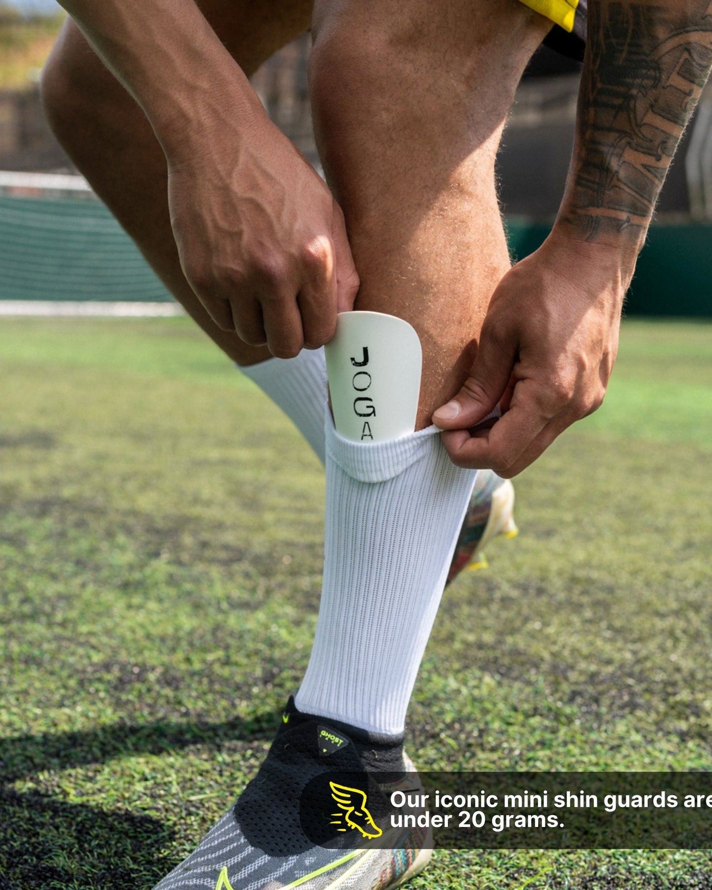 Mini espinilleras - Blancas 